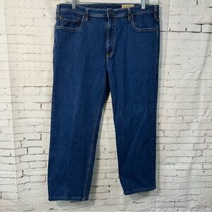 Orvis Five Pocket Jeans Mens 40 x 30 Blue Dark Wash Straight Leg Denim 40x30